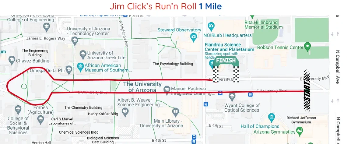 1 mile map