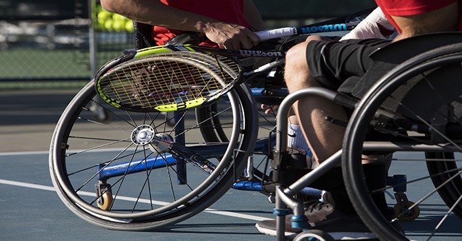 Wheelchairs and tennis rackets